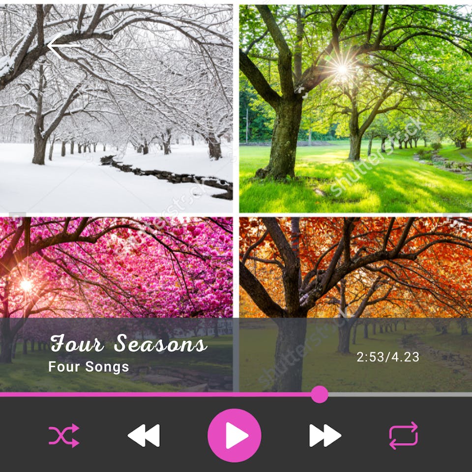 Four Seasons, Four Songs! cover